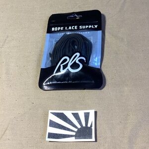 Rope Lace Supply Flat Black 42 inch